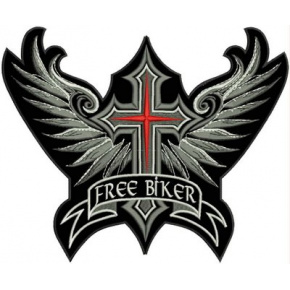 nášivka kříž free biker