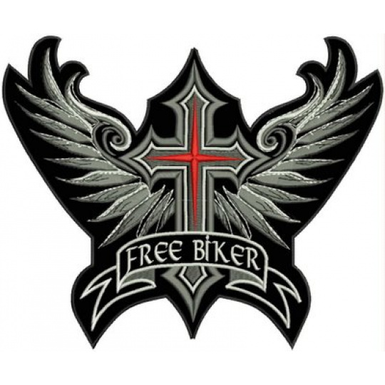 nášivka kříž free biker